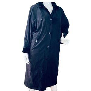 Mulberry  street  trench coat black size L